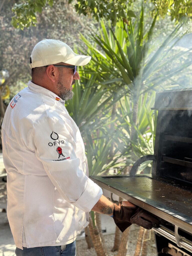 Catering gourmet con brasa o barbacoa para eventos